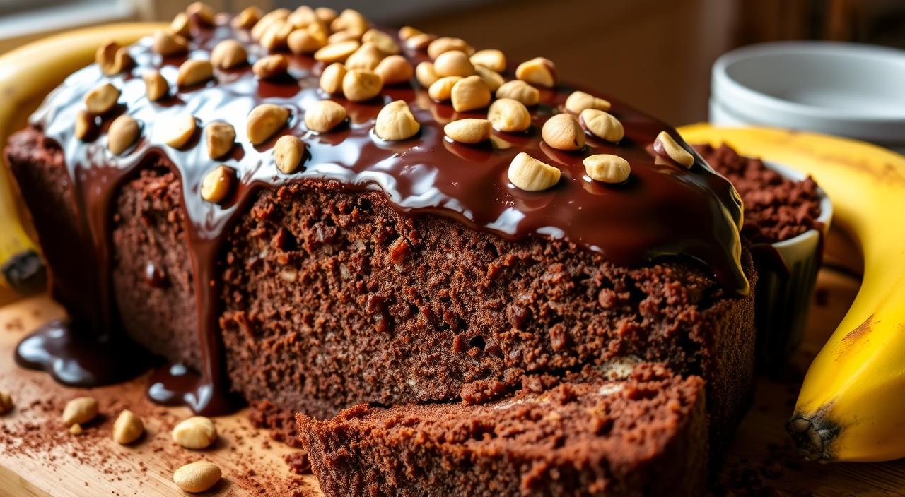 Decadent Dark Chocolate Banana Bread