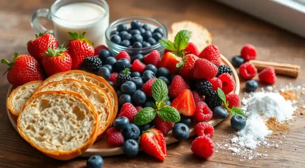 berry-bread-pudding-ingredients