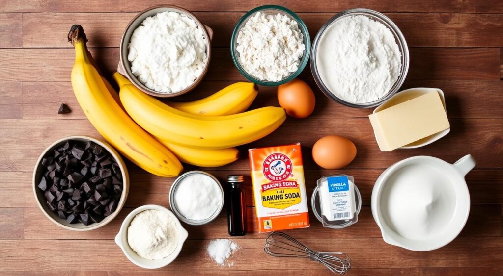 dark chocolate banana bread ingredients