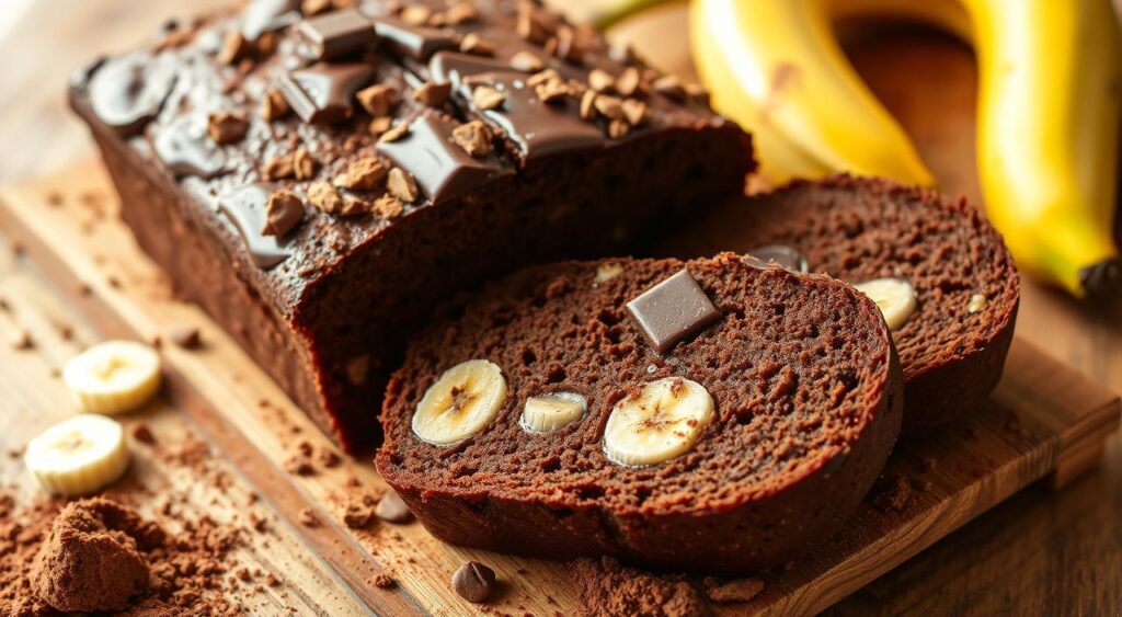 decadent chocolate banana bread