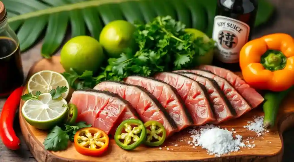 Fresh Ahi Tuna Ingredients for a Delicious Dish