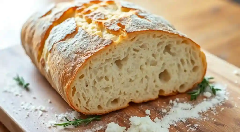 Authentic Italian Artisan Bread Freshly Baked