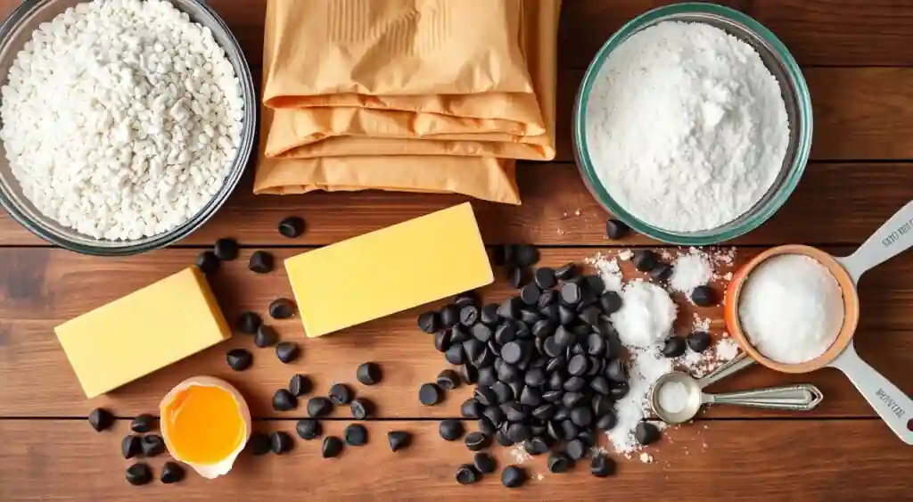 Essential Ingredients for Homemade Chocolate Chip Cookies