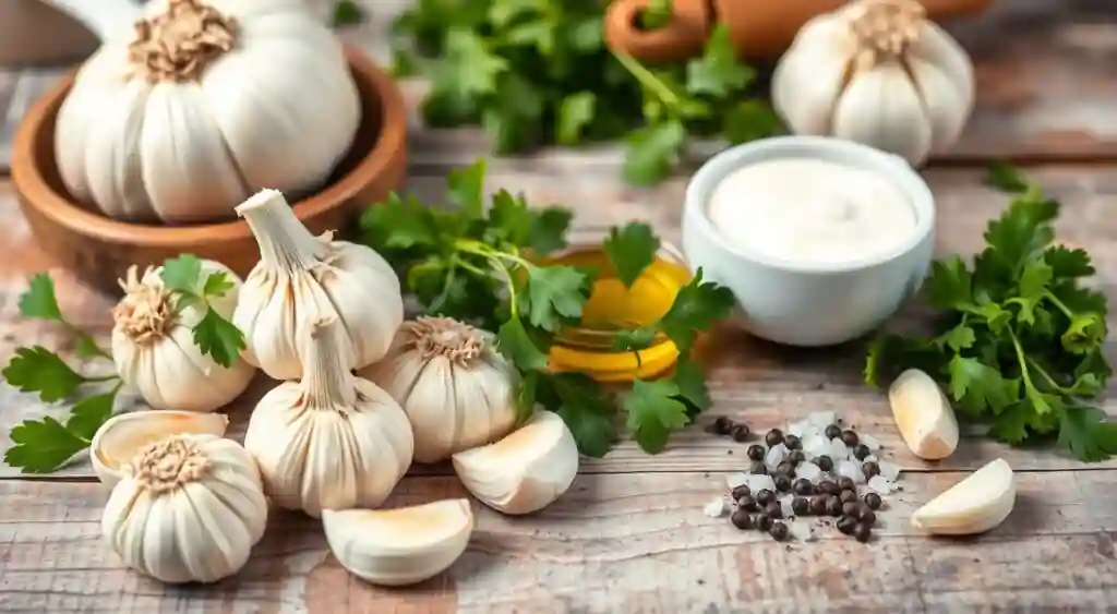 Garlic Sauce Ingredients for Pizza