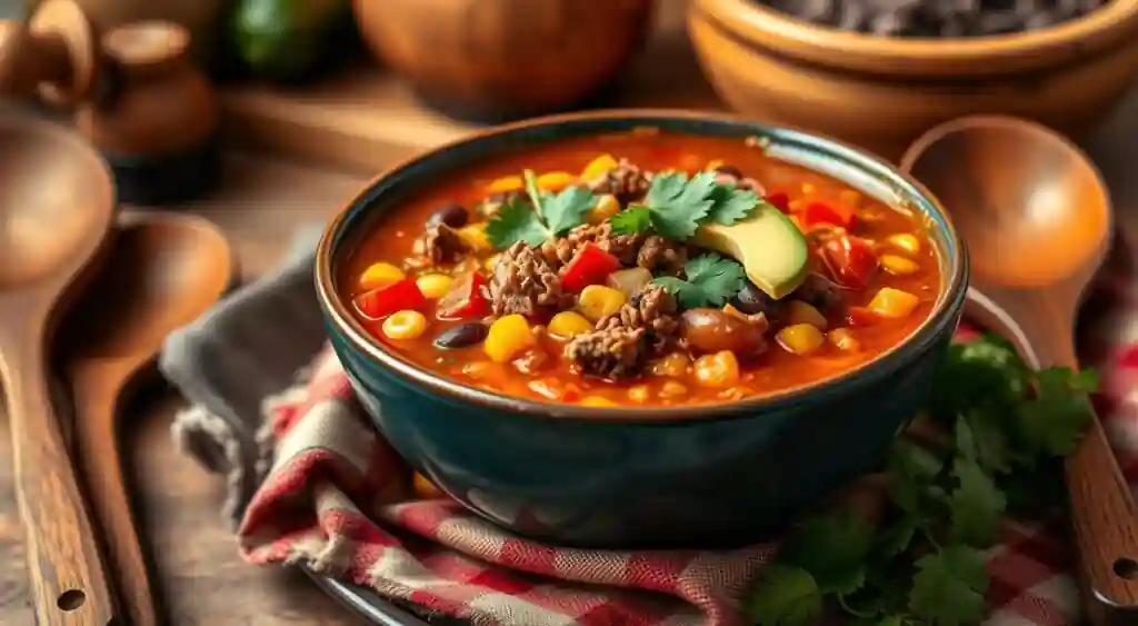 Taco Soup Frios Culinary Delight