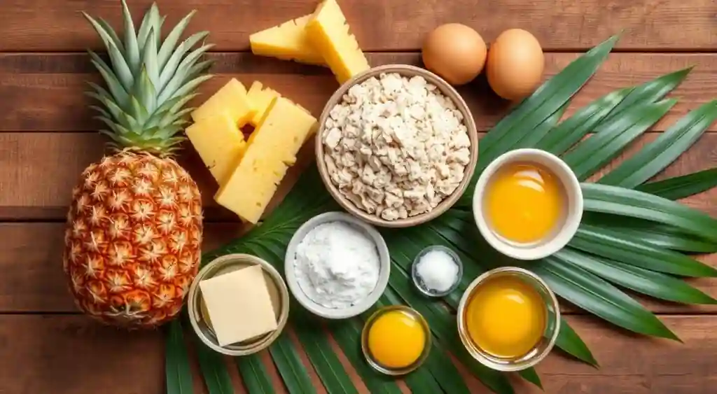 Taiwanese Pineapple Cake Ingredients