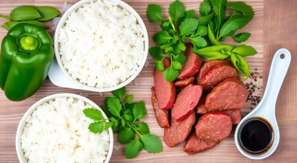 pepper rice bowl ingredients