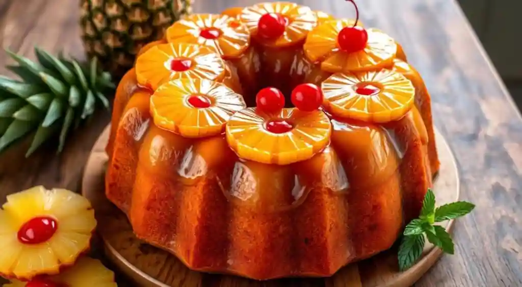 Pineapple Bundt Cake with Glaze