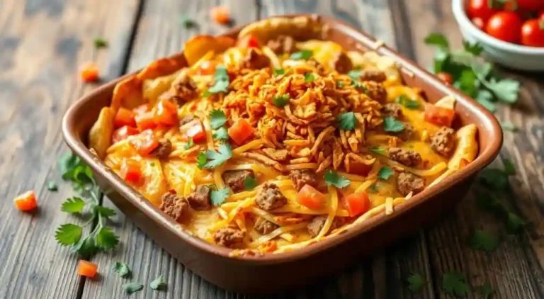 Delicious Taco Bake with Crunchy Doritos