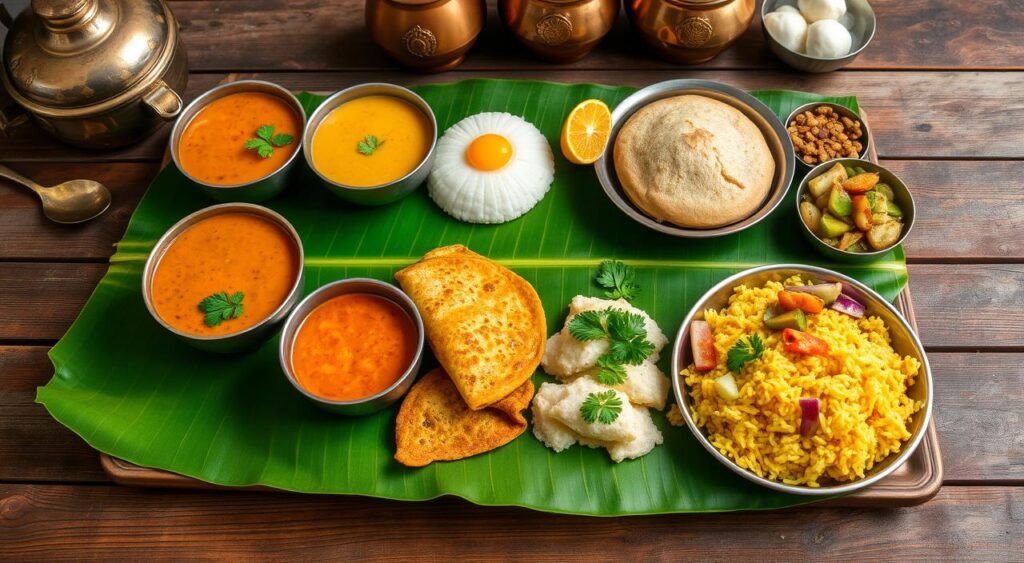 vegetarian south indian lunch