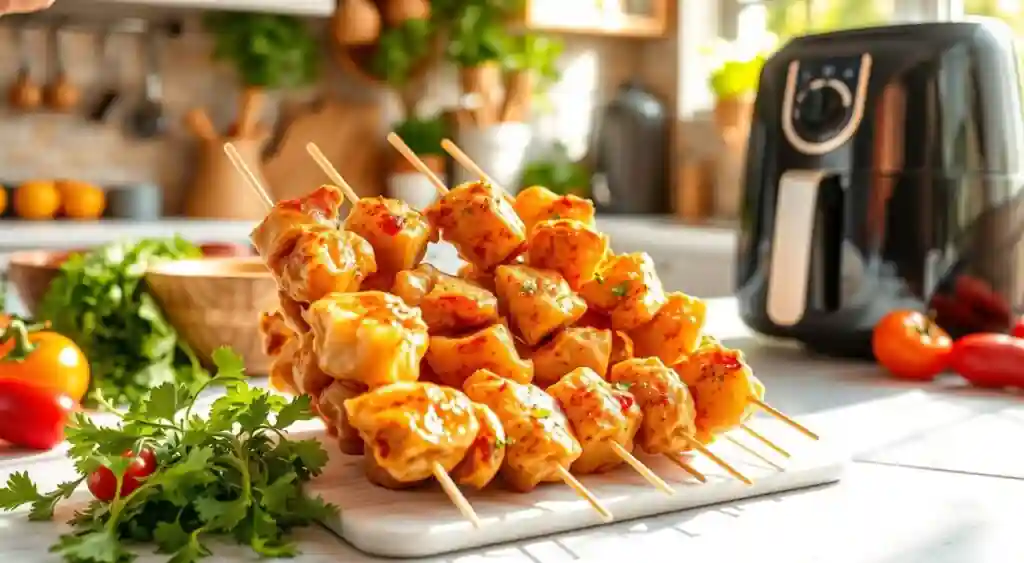 Bang Bang Chicken Skewers Preparation Step-by-Step