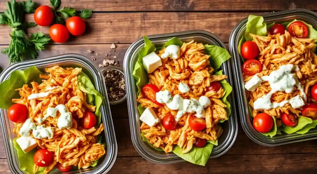 Buffalo Chicken Salad Meal Prep