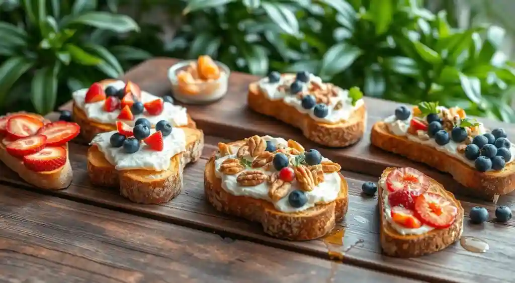 Healthy and Delicious Cottage Cheese Toast with Fresh Toppings