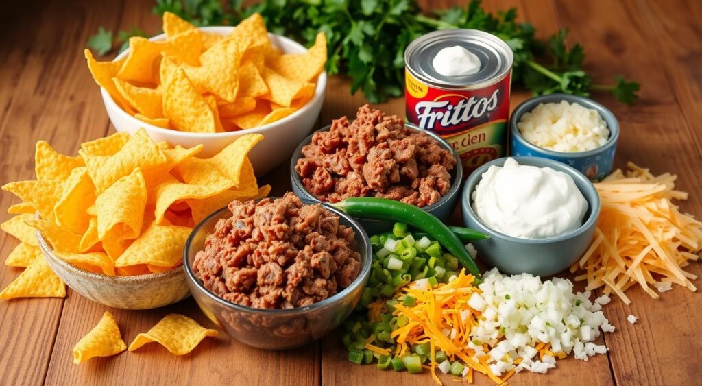 Delicious Frito Casserole Ingredients Ready for Cooking