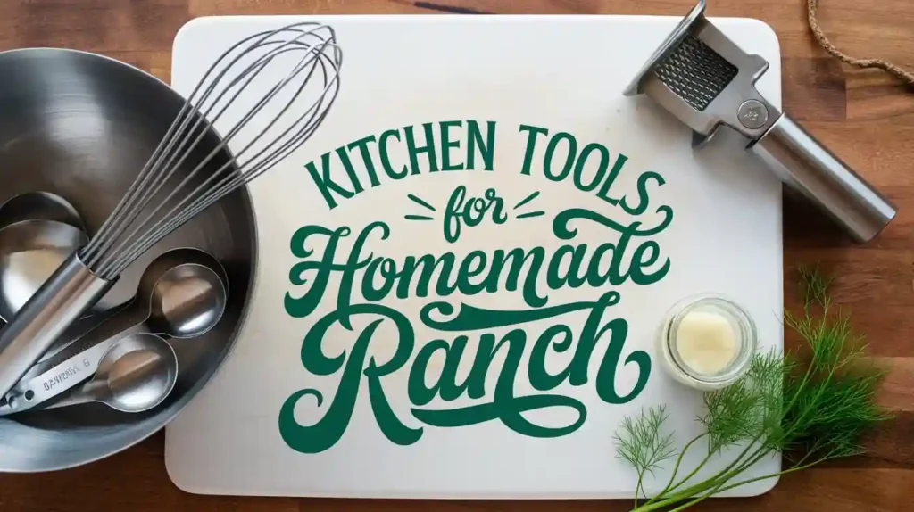 Essential Kitchen Tools for Homemade Ranch Dressing