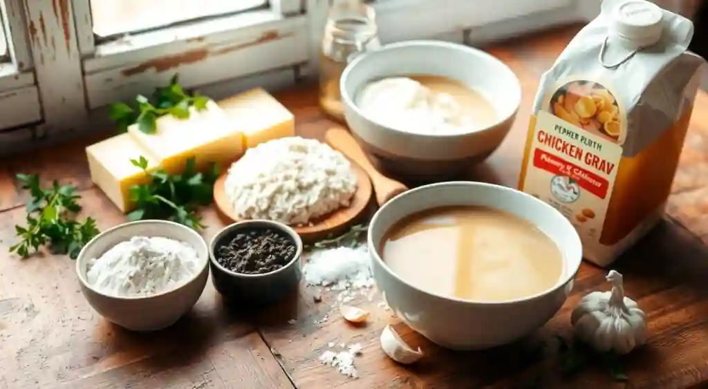 Ingredients for Pepper Gravy