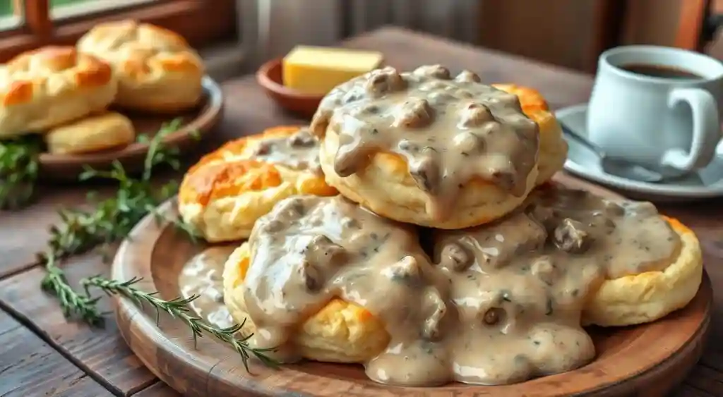 Southern Comfort Breakfast Biscuits and Gravy