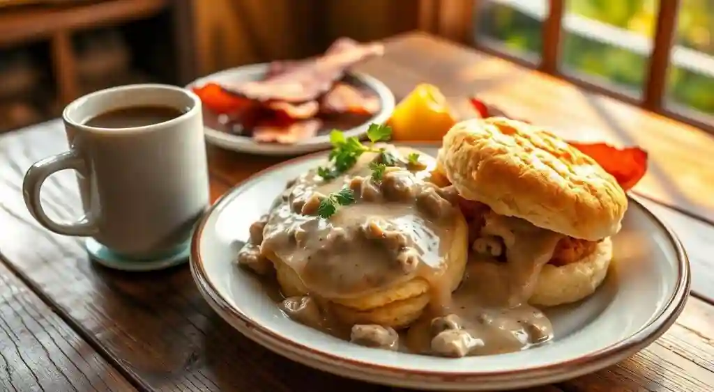 biscuit and gravy