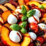 peach caprese salad